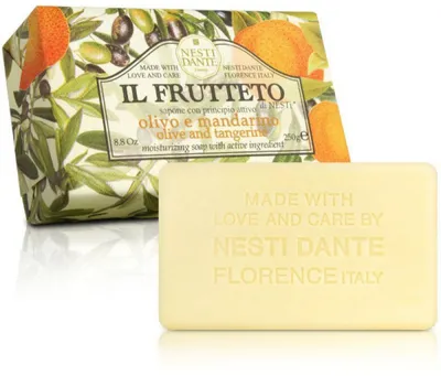 Nesti Dante Il Frutteto,  Olive & Tangerine Moisturizing Soap (Nawilżające mydło toaletowe `Oliwka & mandarynka`)
