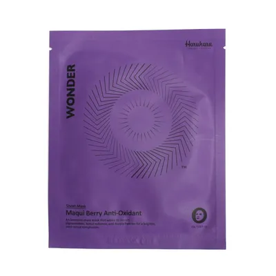 HaruHaru Wonder, Maqui Berry Anti-Oxidant Sheet Mask (Antyoksydacyjna maska w płachcie do twarzy z jagodami Maqui)