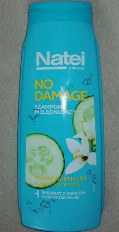 Natei Naturals, Szampon do codziennej pielęgnacji włosów normalnych, słabych i uszkodzonych `No damage`