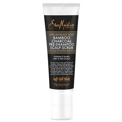 Shea Moisture African Black Soap Bamboo Charcoal, Pre-Shampoo Scalp Scrub (Scrub do skóry głowy)