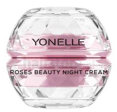 Yonelle Roses Beauty Night Cream (Krem nasycony różami na twarz i pod oczy na noc)