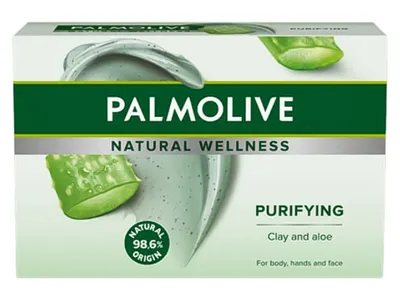 Palmolive Natural Wellness, Purifying Clay and Aloe Soap (Pielęgnujące mydło w kostce z glinką i ekstraktem z aloesu)