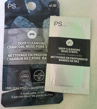 PS... Pro Deep Cleansing Charcoal Nose Pore Strips (Plastry oczyszczające pory na nos)