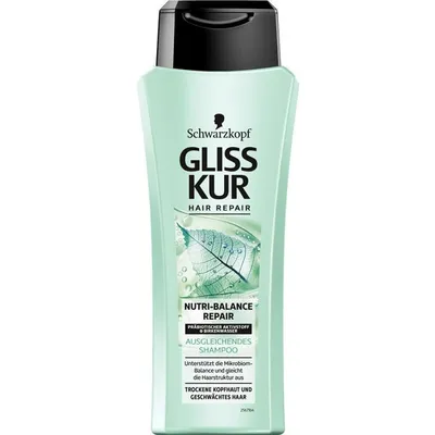 Schwarzkopf Gliss Kur Nutri-Balance Repair, Szampon do suchej skóry głowy i osłabionych włosów
