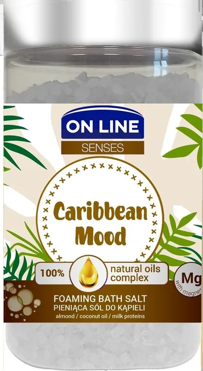 On Line Senses, Caribbean Mood, Foaming Bath Salt (Pieniąca sól do kąpieli)