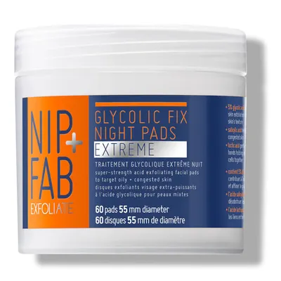 Nip+Fab Exfoliate, Glycolic Fix Extreme Night Pads (Płatki peelingujące z kwasem glikolowym)