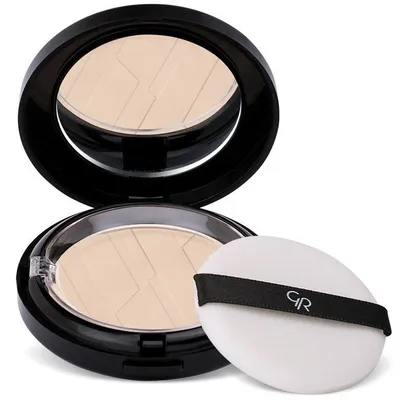 Golden Rose Longstay Matte Face Powder (Matujący puder z lusterkiem)