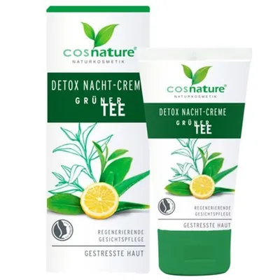 Cosnature Detox, Gruner Tee, Nachtcreme (Krem na noc z zieloną herbatą)