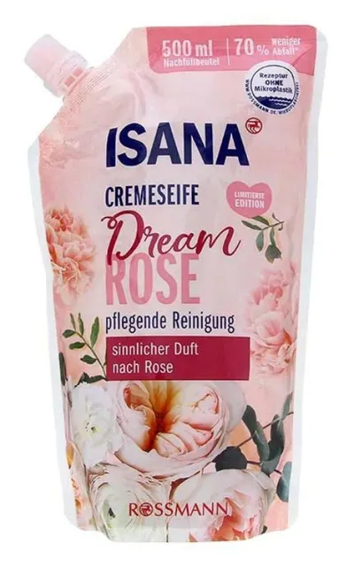 Isana Dream Rose Cremeseife (Kremowe mydło w płynie)