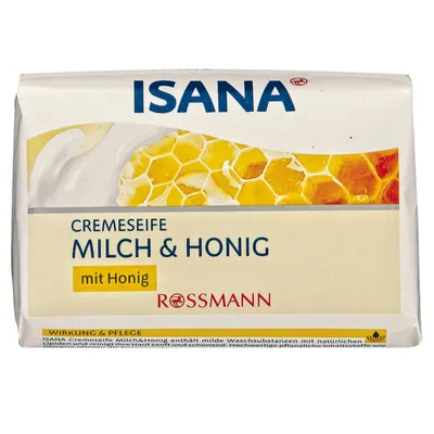 Isana Kremowe mydło w kostce `Mleko i miód`