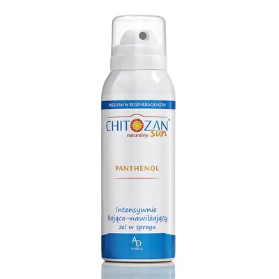 Chitozan Naturalny Sun, Panthenol, Intensywnie kojąco - nawilżający żel w sprayu