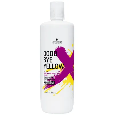 Schwarzkopf Professional Goodbye Yellow, Neutralizing Wash PH 4,5 (Szampon neutralizujący żółte odcienie)