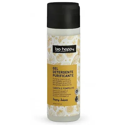Bio Happy Gel Detergente Purificante (Oczyszczający żel do twarzy `Żółta marchewka & grejpfrut`)