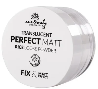 One & Only Cosmetics For Face, Transculent Perfect Matt Rice Loose Powder (Puder ryżowy)