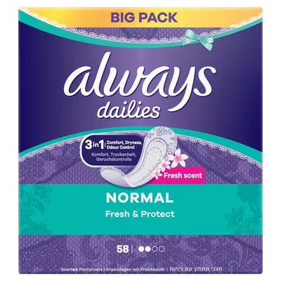 Always Dailies Normal Fresh & Protect,  Wkładki higieniczne
