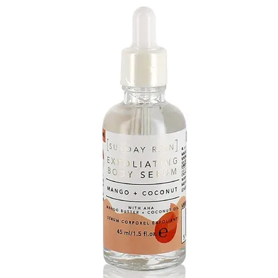 Sunday Rain Exfoliating Body Serum Mango & Coconut (Złuszczające serum do ciała z mango i kokosem)
