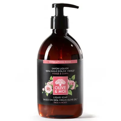 Sarayane Olive & Moi, Savon Liquide Visage et Corps (Mydło w płynie)