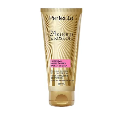 Perfecta 24K Gold & Rose Oil, Luksusowy nawilżający balsam do ciała