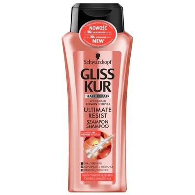 Schwarzkopf Gliss Ultimate Resist, Szampon do włosów osłabionych i bez energii