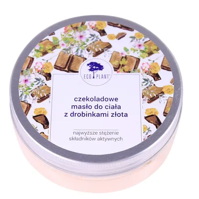 Eco Plant Czekoladowe masło do ciała z drobinkami złota