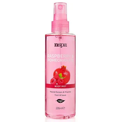 NSpa Beauty Rituals Raspberry & Pomegranate Body Mist (Mgiełka do ciała `Malina i granat`)