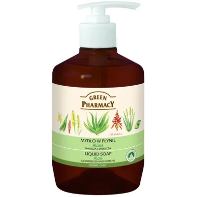 Green Pharmacy Mydło w płynie `Aloes`