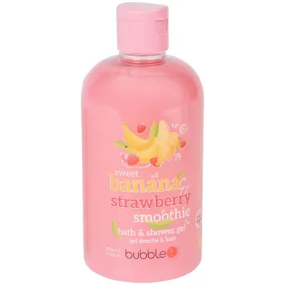 Bubble T Cosmetics Banana & Strawberry Smoothie Bath & Shower Gel (Żel pod prysznic i do kąpieli)