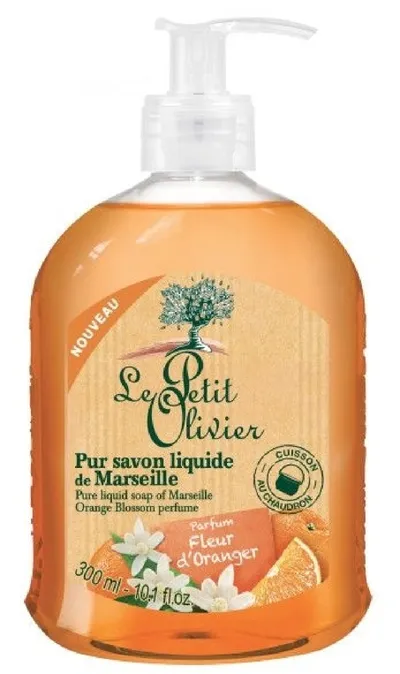 Le Petit Olivier Pur Savon Liquide de Marseille a la Fleur d'Orangeur (Marsylskie mydło w płynie `Kwiat pomarańczy`)