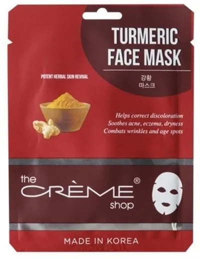 The Creme Shop Turmeric Face Mask (Maseczka do twarzy w płacie z kurkumą)