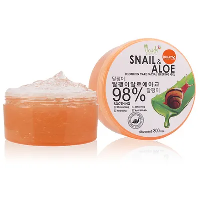 Moods Snai l& Aloe 98% Soothing Care Facial Sleeping Gel (Żel wygładzający)