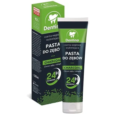 Dentino Charcoal, Pasta do zębów czarna węglowa wybielająca