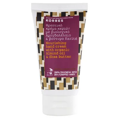 Korres Almond Oil & Shea Butter, Nourishing Hand Cream (Odżywczy krem do rąk z olejkiem migdałowym i masłem shea)