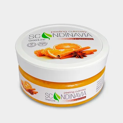 Scandinavia Green Line, Peeling cukrowy `Pomarańcze z cynamonem`