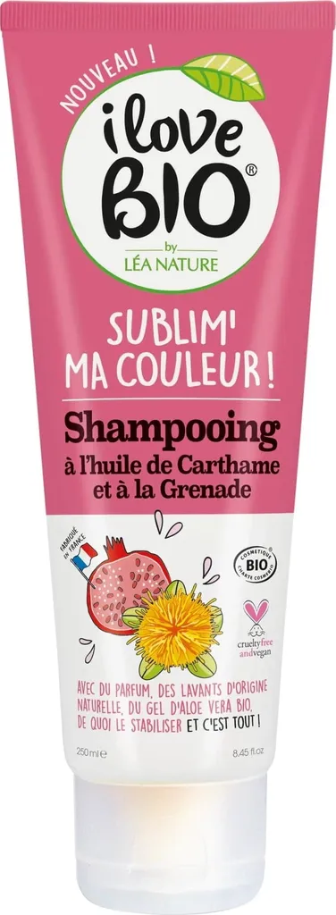 Lea Nature I love Bio, Safflower Oil & Pomegranate Shampoo (Szampon do włosów `Olej szafranowy i granat`)