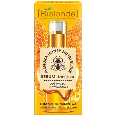 Bielenda Manuka Honey Nutri Elixir, Odżywczo - nawilżające serum dzień/noc