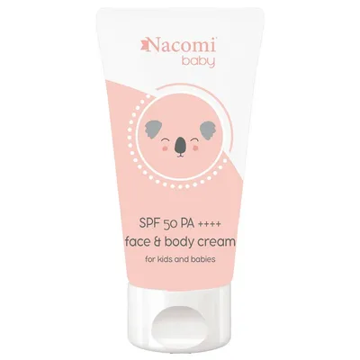 Nacomi Baby, Face & Baby Cream SPF 50 (Fotostabilny krem do twarzy dla dzieci SPF 50)