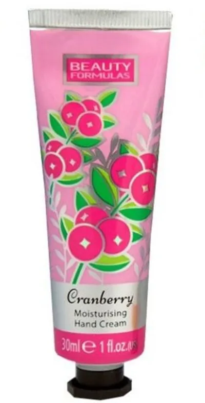 Beauty Formulas Cranberry Moisturising Hand Cream (Nawilżający krem do rąk `Żurawina`)