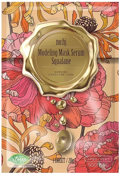 No:HJ Modeling Mask Serum Squalane (Maseczka w płachcie modelująca owal twarzy `Skwalen`)