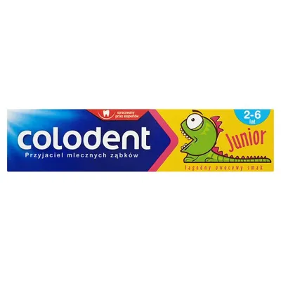 Colodent Junior, Pasta do zębów dla dzieci w wieku 2-6 lat