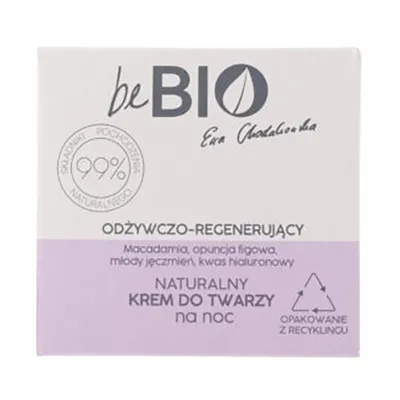beBIO Naturalny krem do twarzy odżywczo – regenerujący na noc