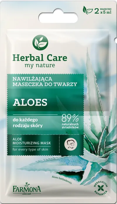 Herbal Care Maseczka nawilżająca `Aloes`