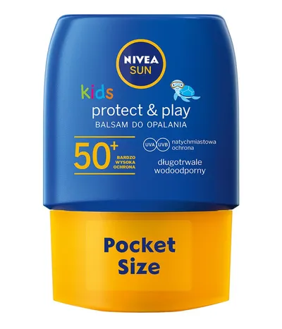 Nivea Sun Kids, Protect & Play Sun Lotion Pocket Size SPF 50 (Kieszonkowy balsam ochronny na słońce dla dzieci SPF 50)