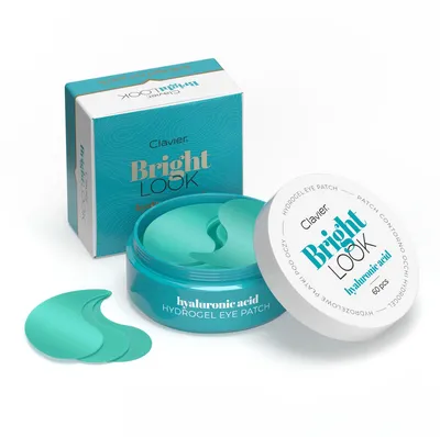 Clavier Bright Look, Hyaluronic Acid Hydrogel Eye Patch (Żelowe płatki pod oczy z kwasem hialuronowym)