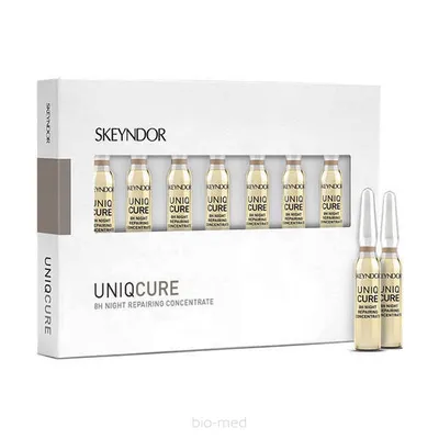 Skeyndor Uniqure 8H Night repairing Concentrate (Ampułkido twarzy  `Regeneracja`)