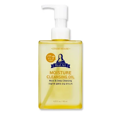 Etude Real Art, Cleansing Oil Moisture (Oczyszczający olejek do demakijażu twarzy i oczu)