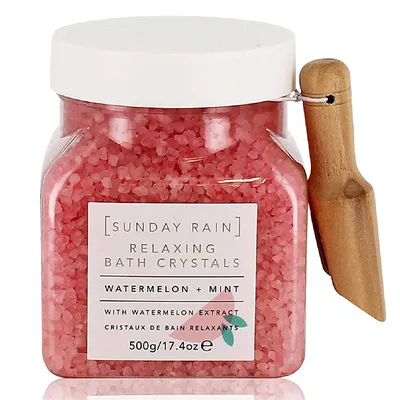 Sunday Rain Relaxing Bath Crystals Watermelon & Mint (Kryształki do kąpieli)