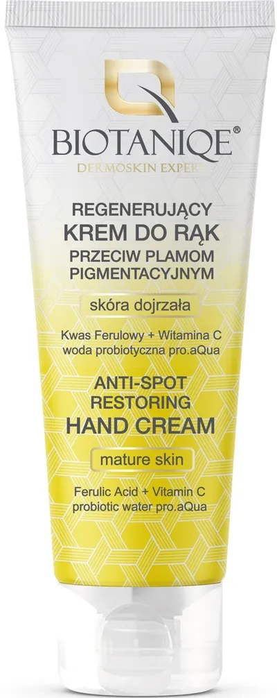 Biotaniqe Anti-Spot Restoring Hand Cream (Regenerujący krem do rąk przeciw plamom pigmentacyjnym)