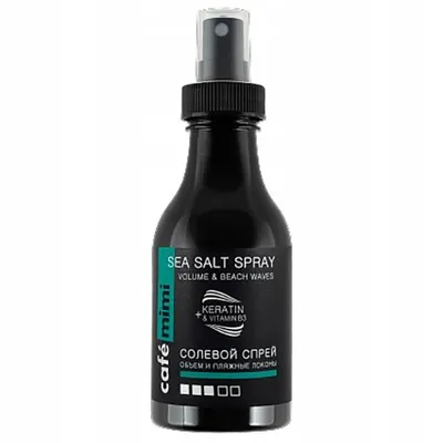 Cafe Mimi Sea Salt Spray Volume & Beach Waves (Solny spray do stylizacji włosów `Objętość i fale`)