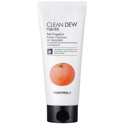 Tony Moly Clean Dew, Red Grapefruit, Foam Cleanser (Pianka oczyszczająca do twarzy z czerwonym grejpfrutem)