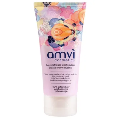 AMVI Cosmetics Rozświetlająco - peelingująca maska enzymatyczna